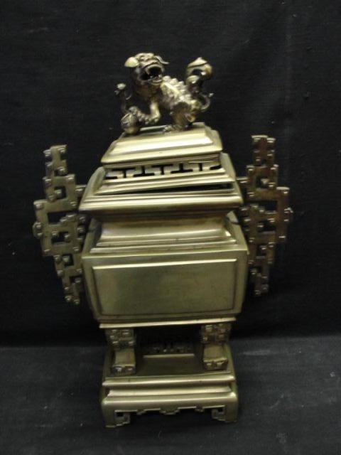 19th Century Brass Temple Incense