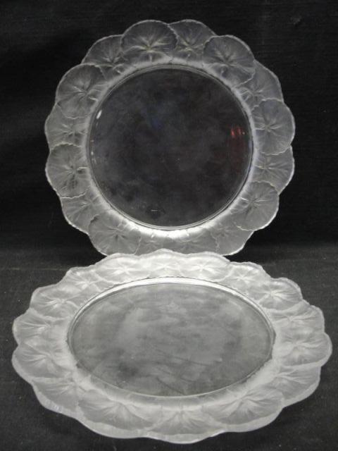 LALIQUE 2 Serving Plates From bb631