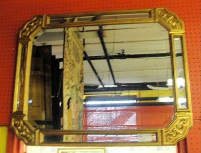 Neoclassical Style Beveled Mirror bb65c