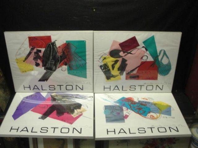 Andy Warhol 4 Fashion Prints Signed bb562