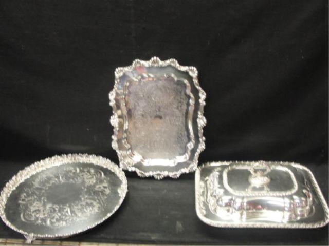 Lot of 3 Pieces of Silverplate  bb59a