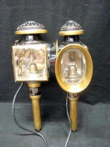 Pair of Antique Carriage Lanterns  bb99f