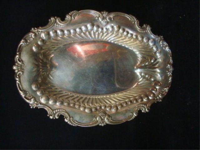 Sterling Basket with Ornate Edges  bb9c3