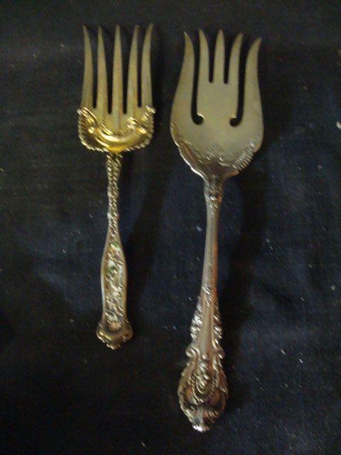 Sterling. 2 Serving Forks. From a Hartsdale,