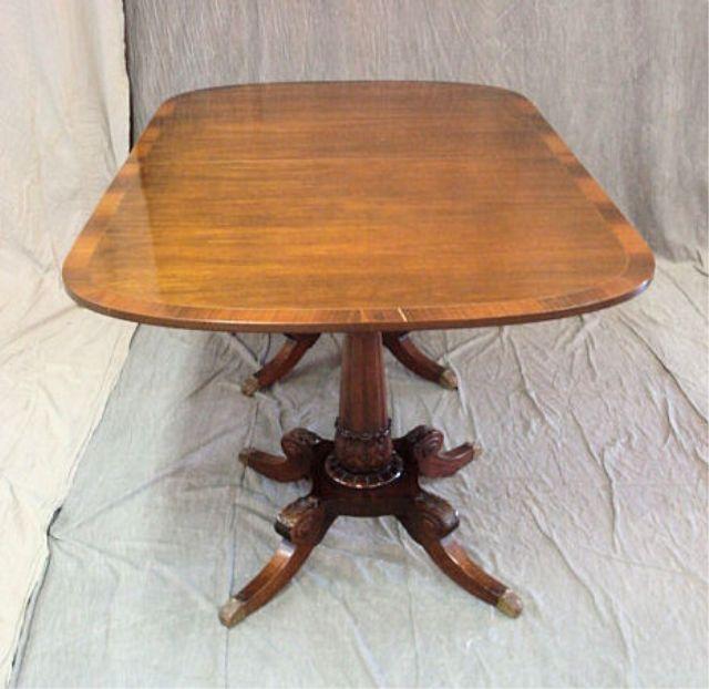 Mahogany Dining Table with Rosewood