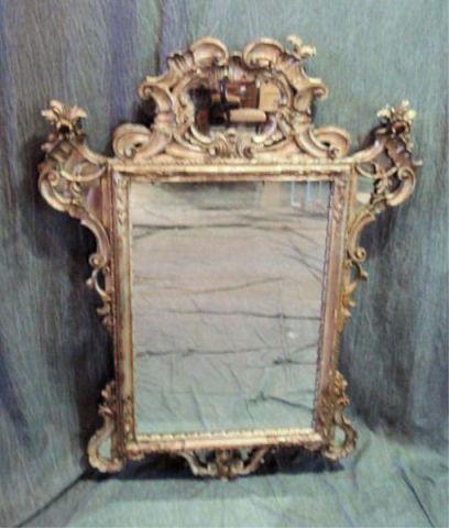 Silver Gilt Mirror. Great and decorative