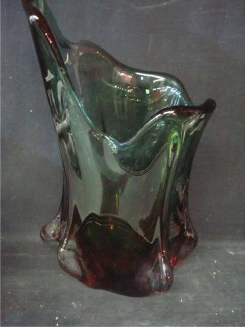 Art Glass Midcentury Glass Vase  bba23