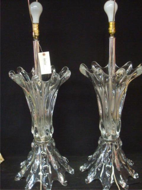 2 Midcentury Graduated MURANO Glass bba24