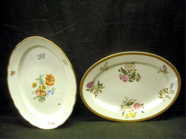 MEISSEN & MINTON Platters. From a Purchase,