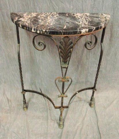 Art Deco Marbletop Console with bba3c