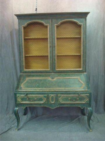 Faux Marbleized Drop Front Secretary