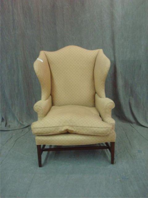 BAKER Down-Filled Wing Arm Chair.