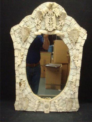 Ivory or Bone Mirror From a Purchase  bba89