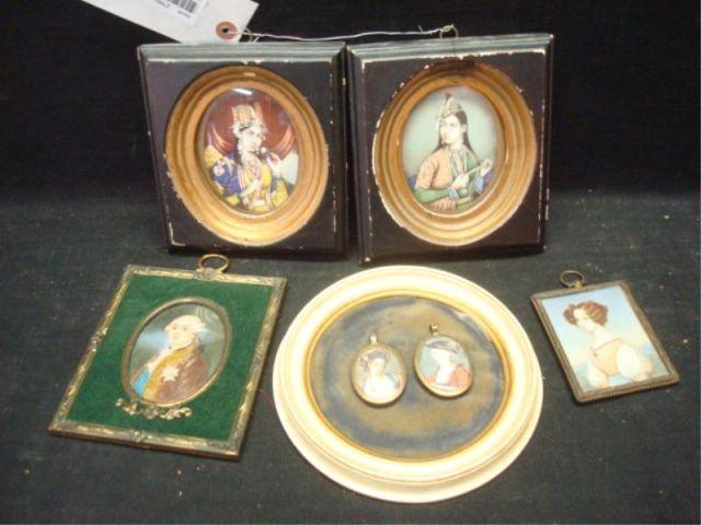 Framed Miniatures incl 2 Mughul bba94