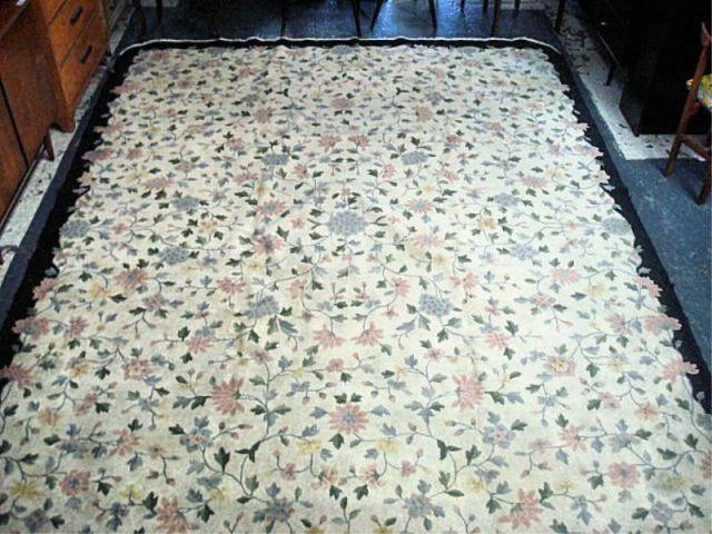 Chinese Carpet with Floral Pattern bb976