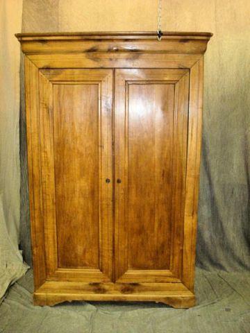 19th Cent 2 Door Cherry Armoire  bb989