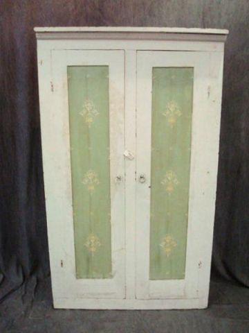 Paint Decorated 2 Door Cabinet  bb98d