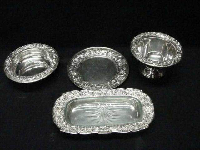 STERLING 4 S Kirk Repousse Pieces bc748