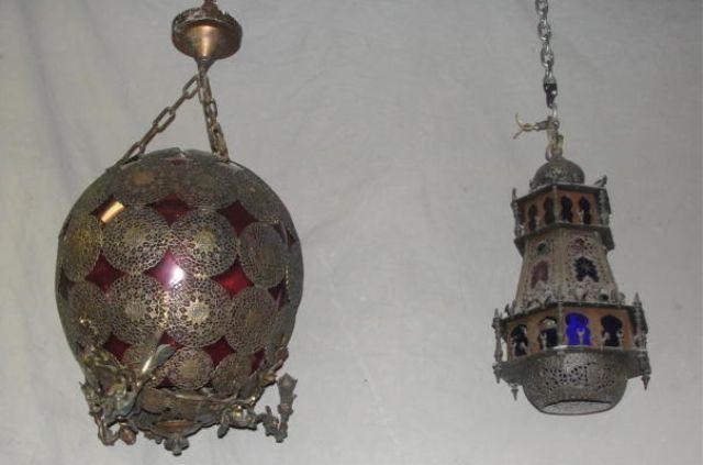 Two Antique Islamic Lanterns Both bc756
