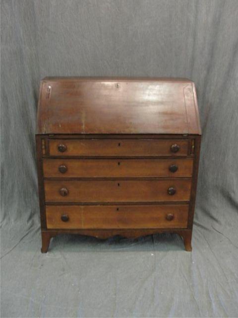 Antique American Slant Front Desk. From