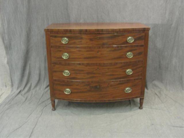 Sheraton Bow Front Chest. From