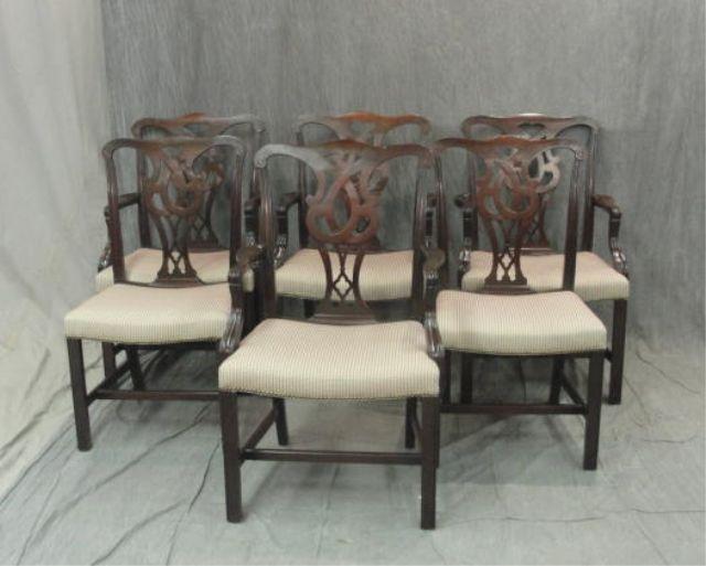 BAKER. 6 Mahogany Dining Chairs. 4 arm
