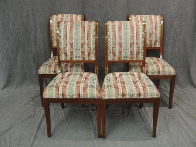 4 Mahogany Dining Chairs. From a Riverdale,