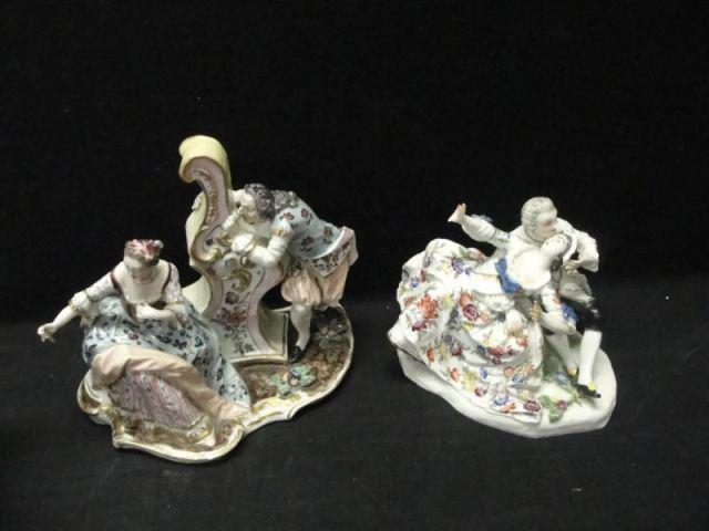 MEISSEN? 2 Porcelain Groupings.