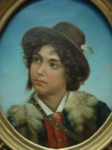 Unknown 19th C Portrait of Boy bcad3