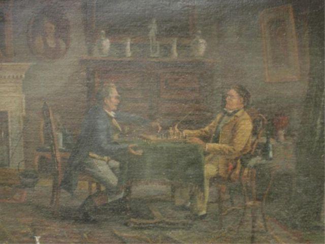 19th Century English Oil on Canvas  bcad8