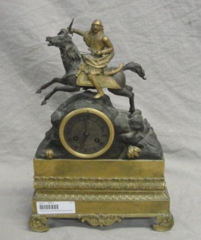 Gilt Bronze and Patinated Figural