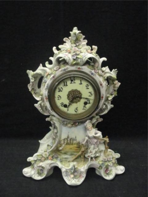 Porcelain Clock. From a Patterson, NY