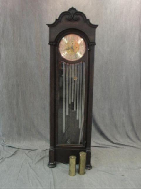 Tall Case Clock Signed Wm H Enhaus bcb25