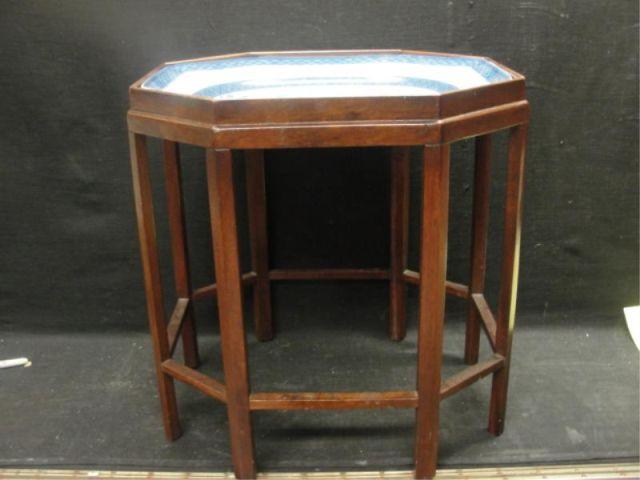 BAKER. Mahogany End Table with