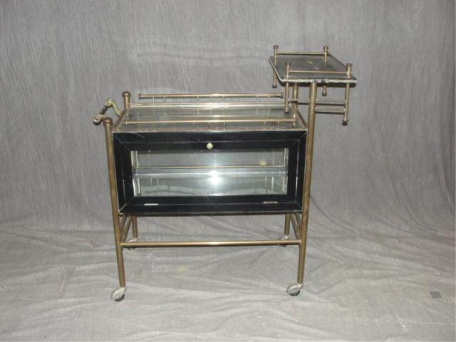 Regency Style Brass Tea Cart  bcb4a