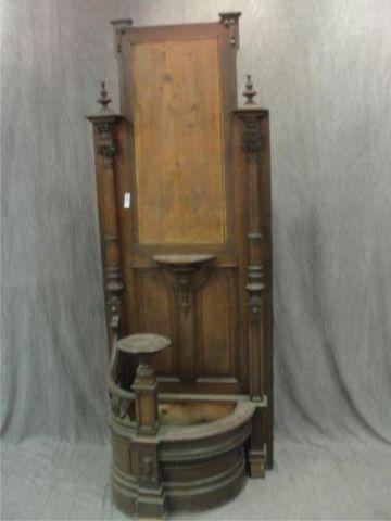 Victorian Carved Entry Console  bcb56