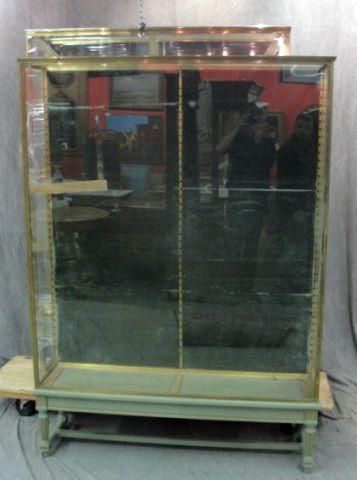 Pair of Bronze Vitrines on Stands  bcb84