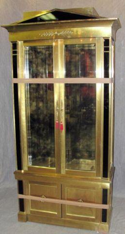 Brass Empire Style Cabinet. From