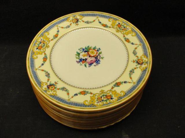 12 Cauldon China Dinner Plates.