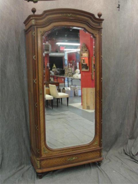 French Mirrored Door Armoire From bc7ed