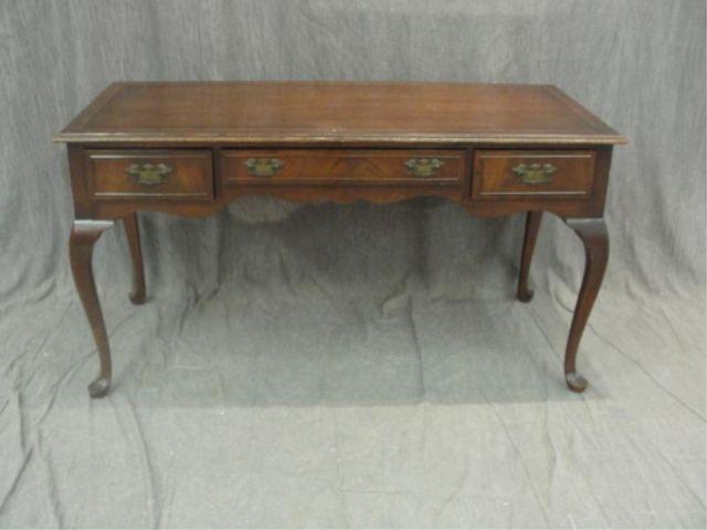Queen Anne Style Kneehole Desk.