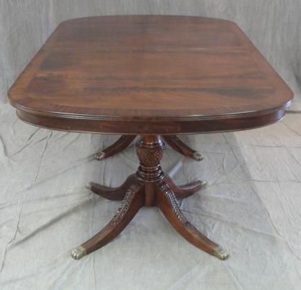 Mahogany Twin Pedestal Dining Table  bc822