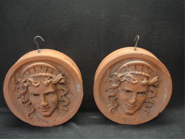 Pair of Round Decorative Architectural