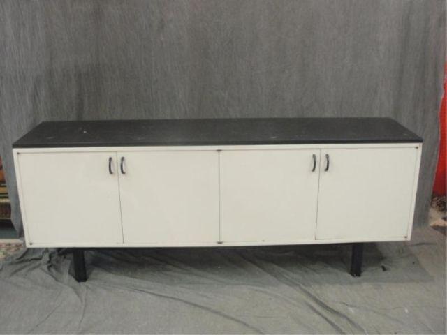 Midcentury White Lacquer Black bcbaa