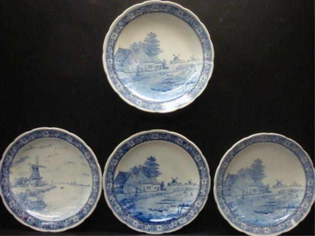 Villery & Boch. 4 Porcelain Delft