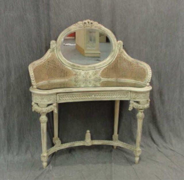 Ivory Painted Louis XV Style Kidney