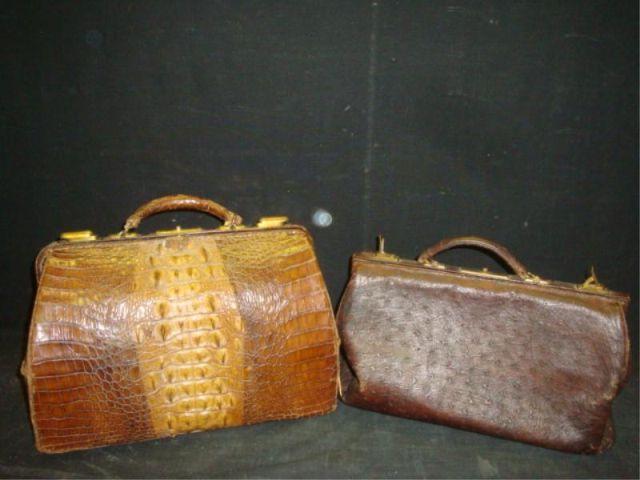 Two Vintage Purses Alligator bcc1a