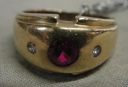 Burmese Pigeon Blood Ruby 14K Gold