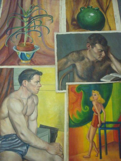 WENDELL, Ray. 5 O/Cs - 3 Figure Studies,