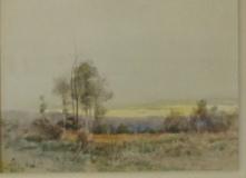 McW...?  Watercolor of Western Landscape